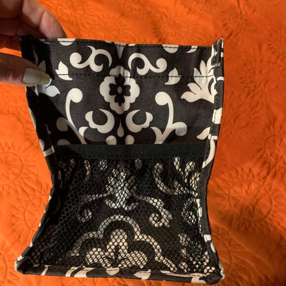 Thirty-one Black & White Parisian Pop organizer mini tote #2 - Picture 3 of 11